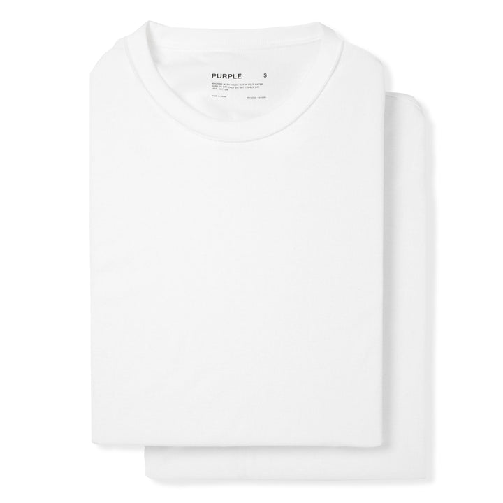 Purple Brand P120 Inside Out Jersey Tee Pre Pack of 2 - White