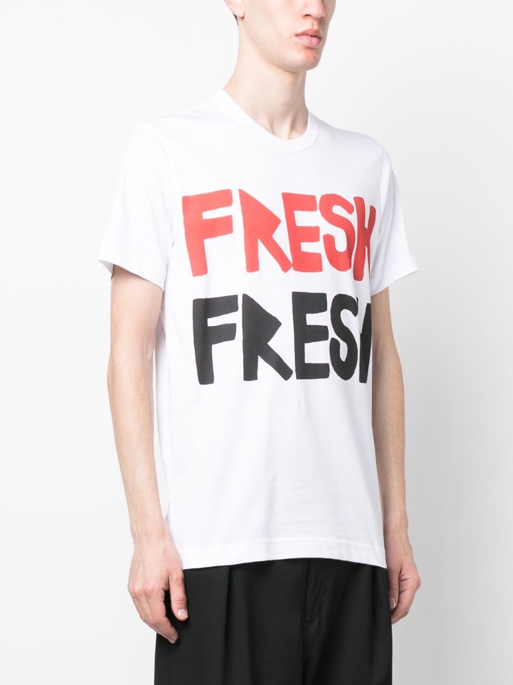 Comme Des Garçons SHIRT Brett Westfall Pigment Print T-Shirt - White - FK-T006-051-2