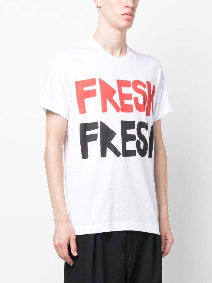 Comme Des Garçons SHIRT Brett Westfall Pigment Print T-Shirt - White - FK-T006-051-2