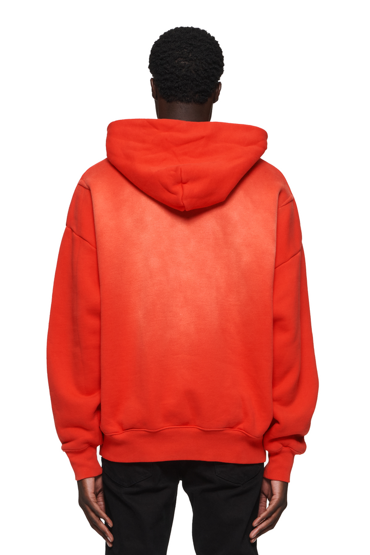 Purple Brand P401 Red HFRW124 Circle Wordmark Hoodie - Red
