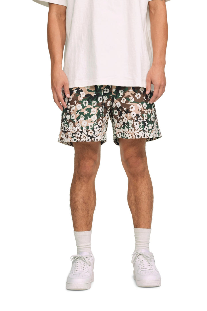 Purple Brand P504 AOP PCSM323 Scattered Monogram Camo All-Around Short