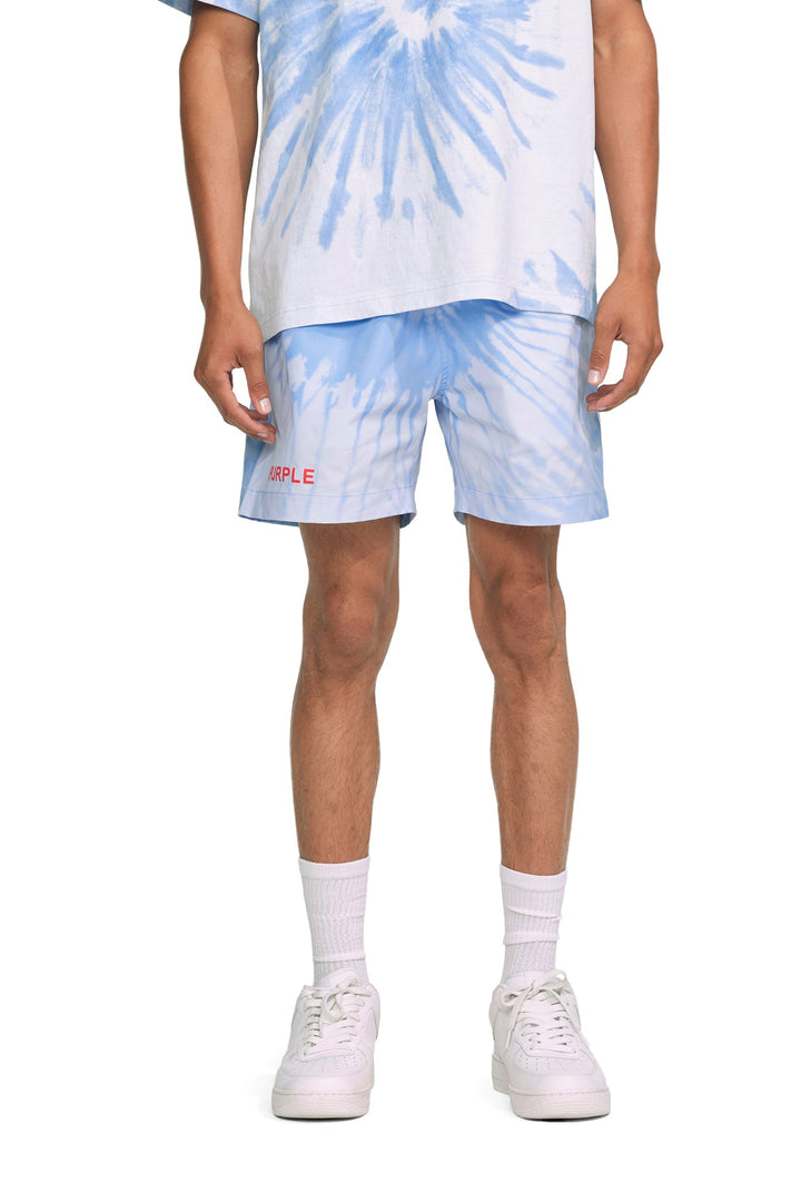 Purple Brand P504 Blue PPST323 All Round Short - Blue Tie Dye
