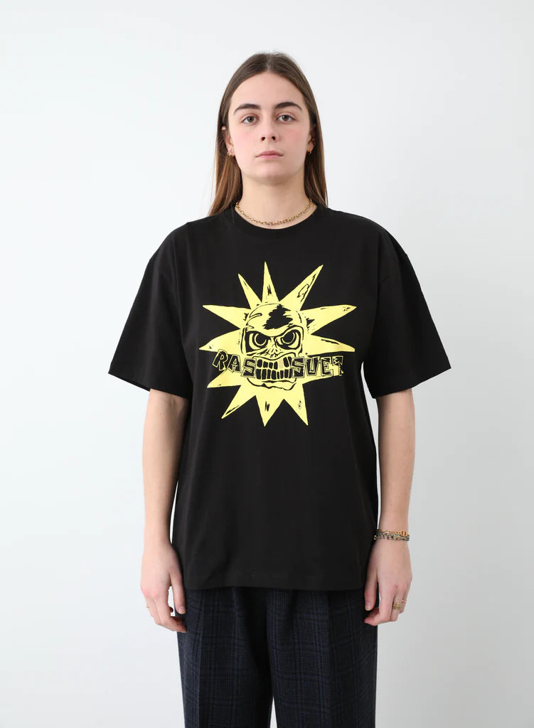 Rassvet Men Skull Tee Shirt Knit - Black