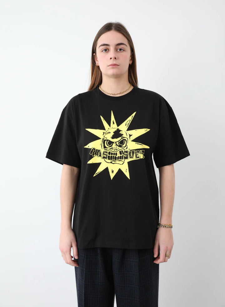 Rassvet Men Skull Tee Shirt Knit - Black