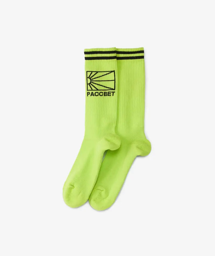 Rassvet Men Knit Logo Socks - Green