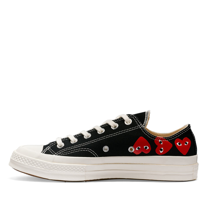Comme des Garçons PLAY Multi Red Heart Chuck Taylor All Star '70 Low Sneakers - Black - AZ-K126-001-1
