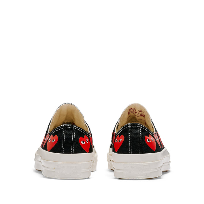 Comme des Garçons PLAY Multi Red Heart Chuck Taylor All Star '70 Low Sneakers - Black - AZ-K126-001-1