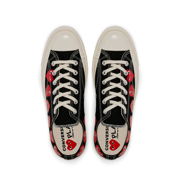 Comme des Garçons PLAY Multi Red Heart Chuck Taylor All Star '70 Low Sneakers - Black - AZ-K126-001-1