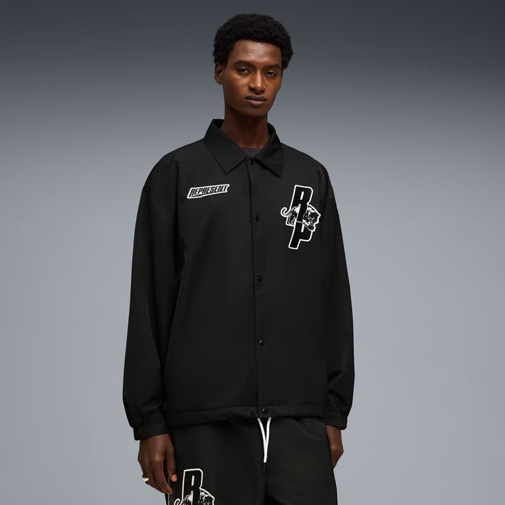 PUMA x REPRESENT Men's Coaches Jacket - PUMA Black