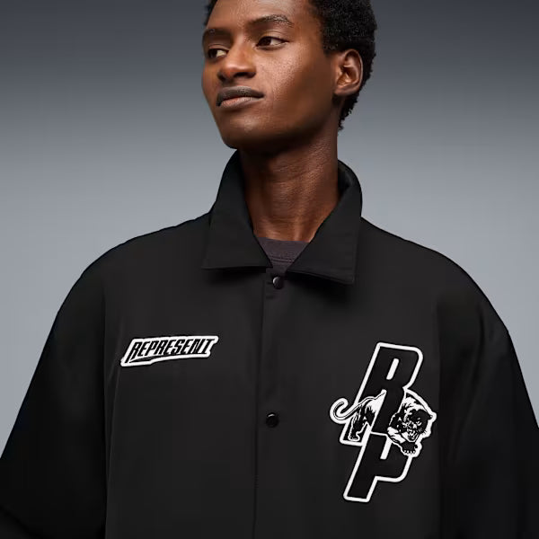 PUMA x REPRESENT Men's Coaches Jacket - PUMA Black
