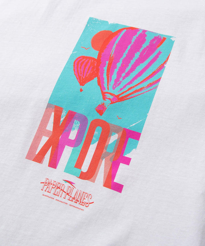Paper Planes Explore Tee - White
