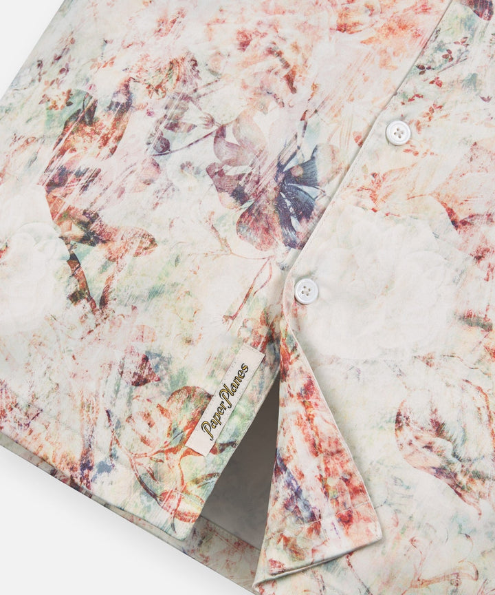 Paper Planes Wallpaper Floral Resort Shirt - Multi