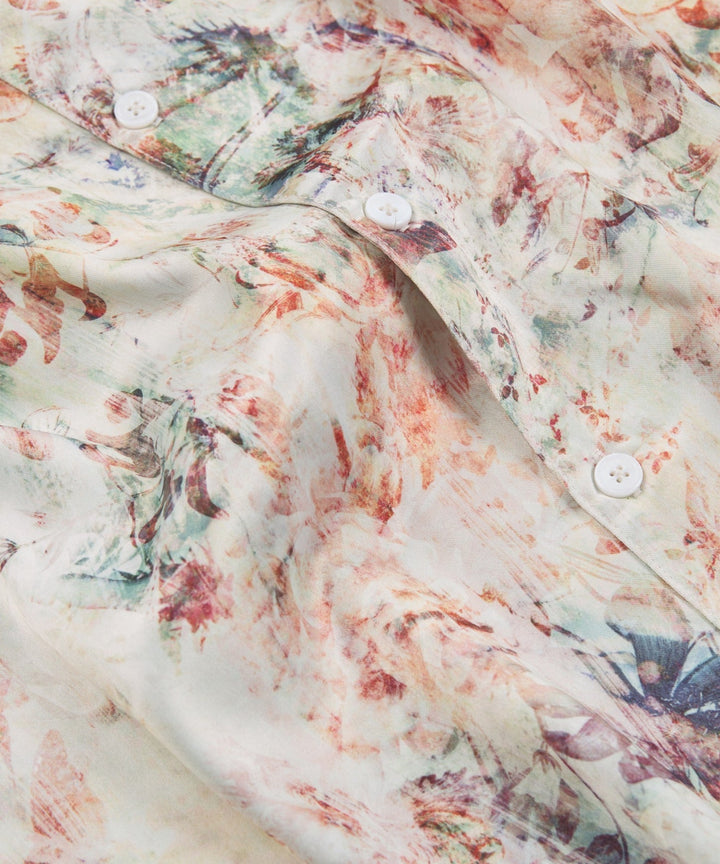 Paper Planes Wallpaper Floral Resort Shirt - Multi
