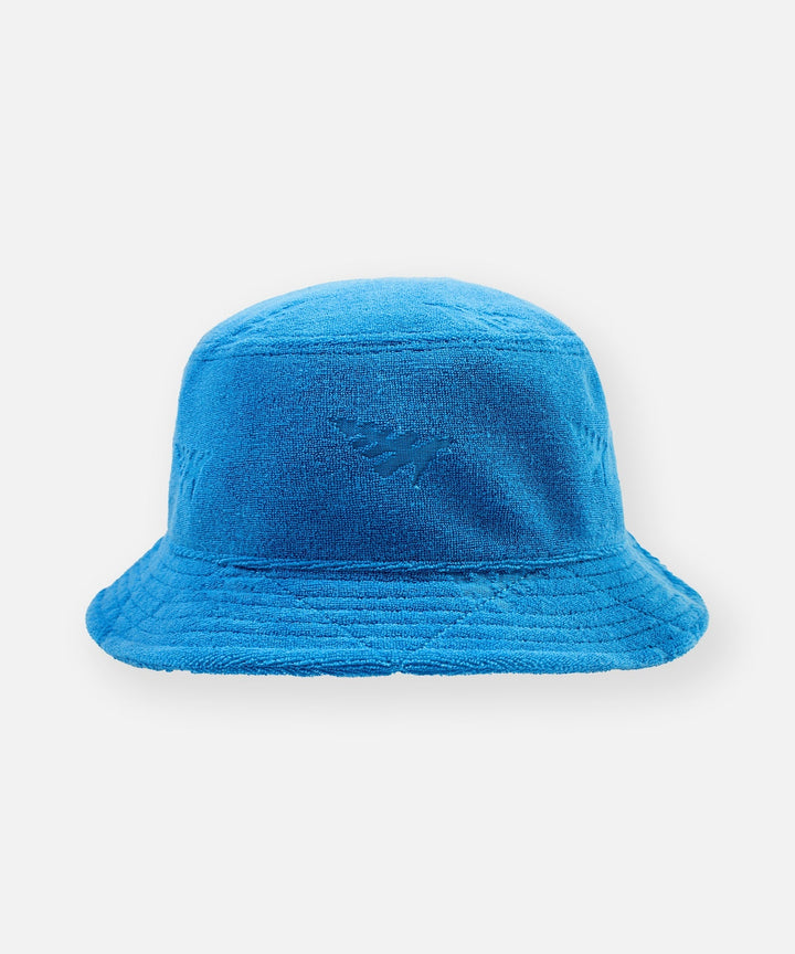 Paper Planes Jacquard Terry Cloth Bucket Hat - Blue Reef