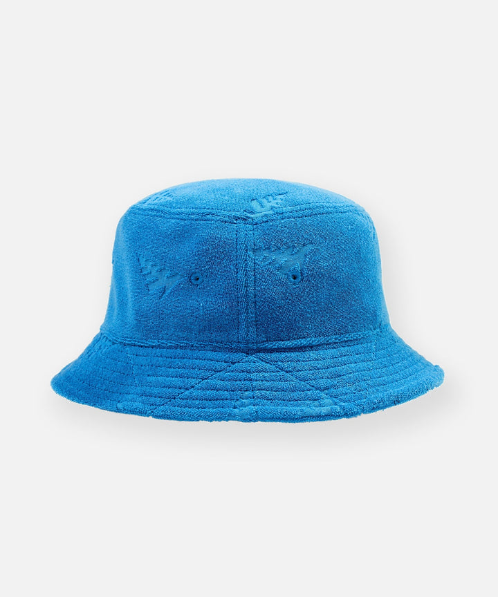Paper Planes Jacquard Terry Cloth Bucket Hat - Blue Reef