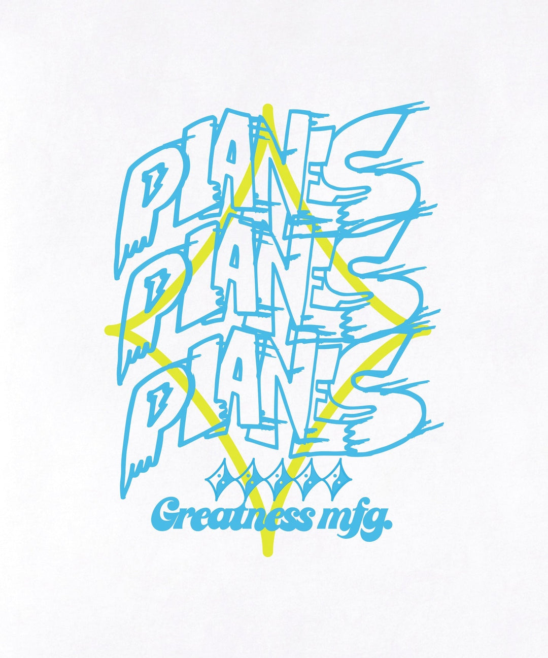 Paper Planes PPL Stacked Tee - White
