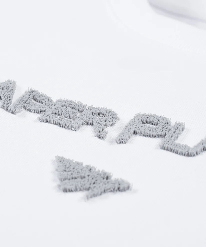 Paper Planes Heavyweight Textured Oversized Logo Tee - White