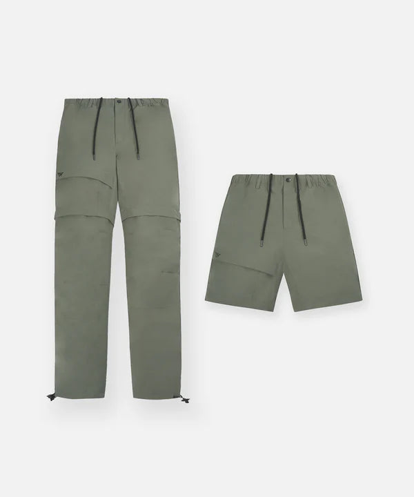 Paper Planes Convertible Cargo Pant - Green Moss