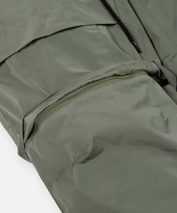 Paper Planes Convertible Cargo Pant - Green Moss