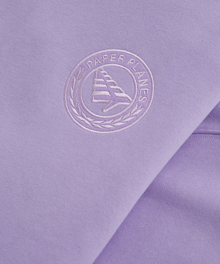 Paper Planes Relaxed First Class Crewneck Sweatshirt - Lilac