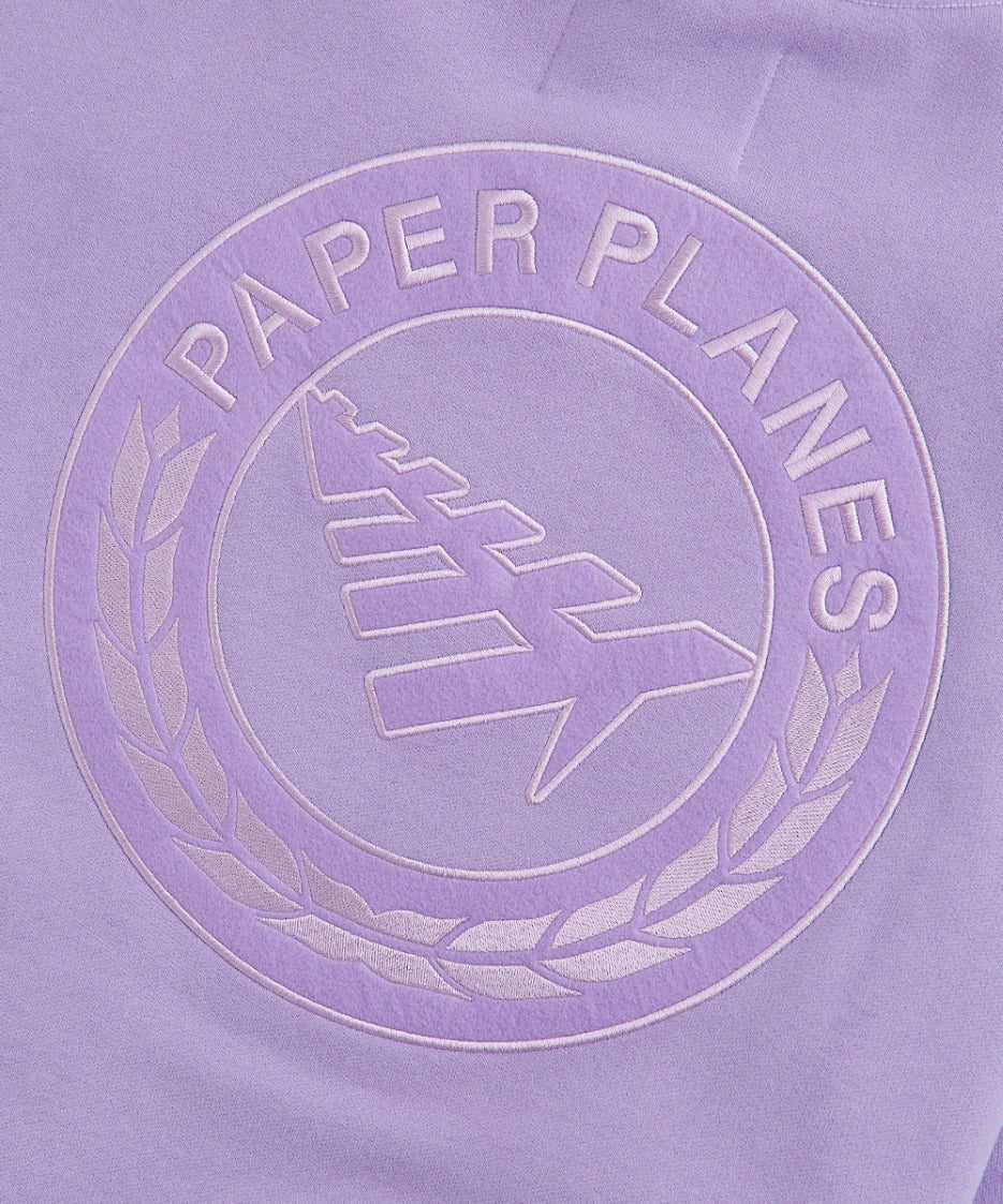Paper Planes Relaxed First Class Crewneck Sweatshirt - Lilac