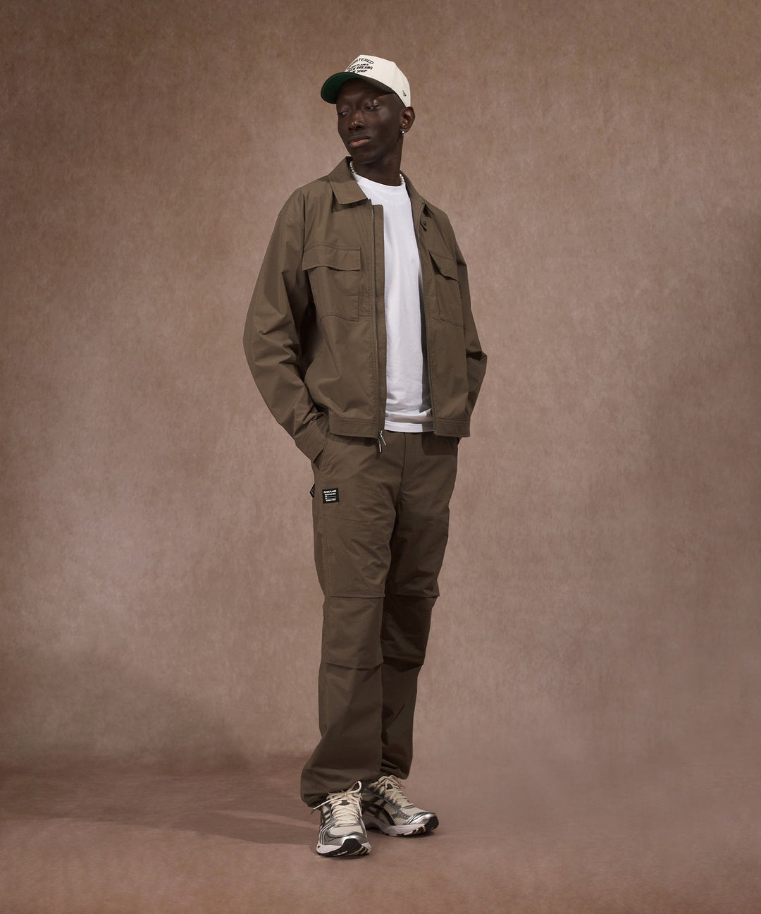 Paper Planes Lined Utility Jacket - Moss