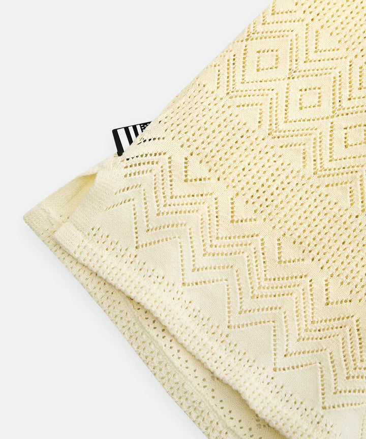 Paper Planes The Flyest Crochet Button Down - Yellow