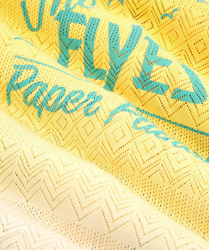 Paper Planes The Flyest Crochet Button Down - Yellow