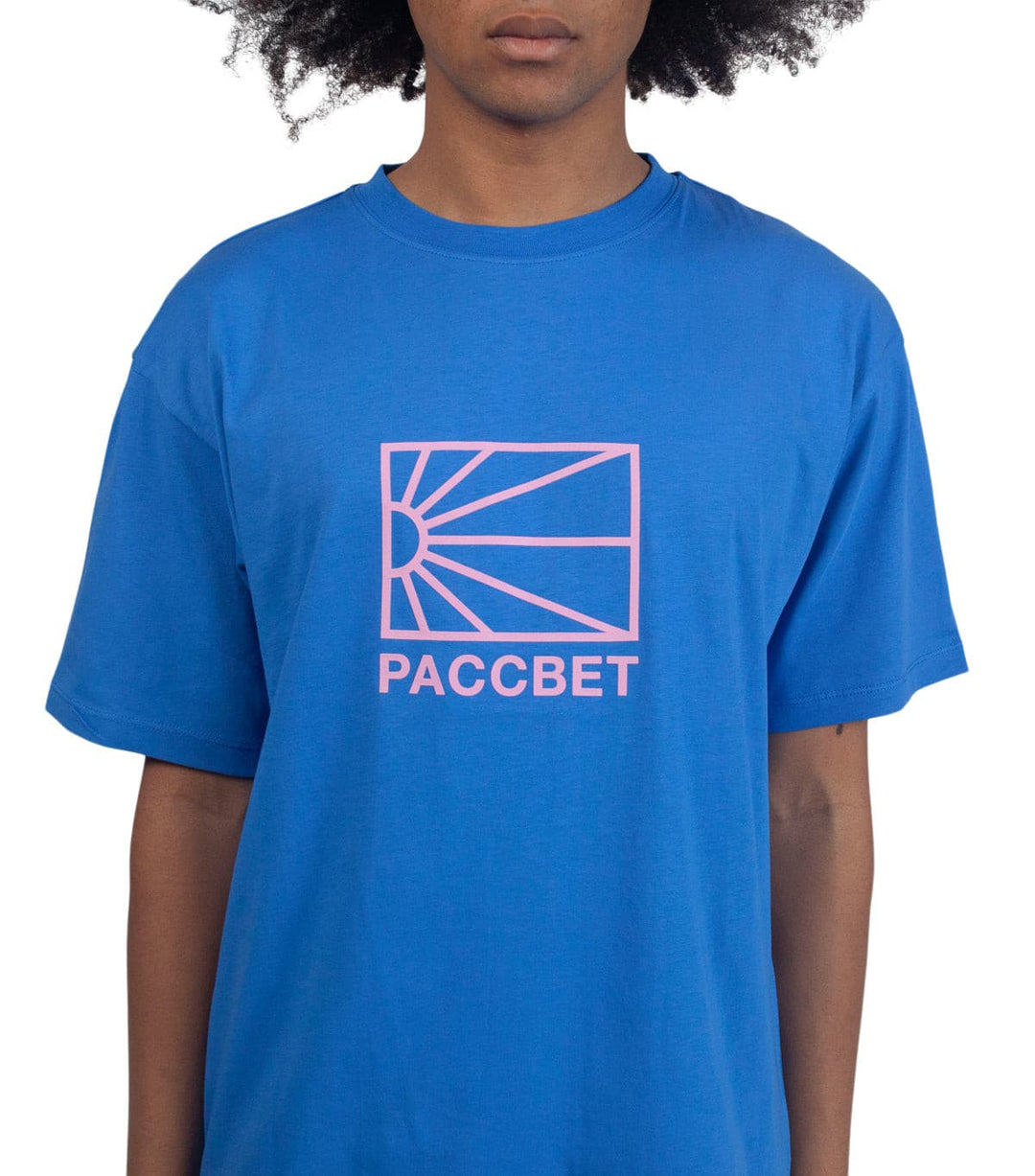 Rassvet Men Knit Big Logo T-Shirt - Blue