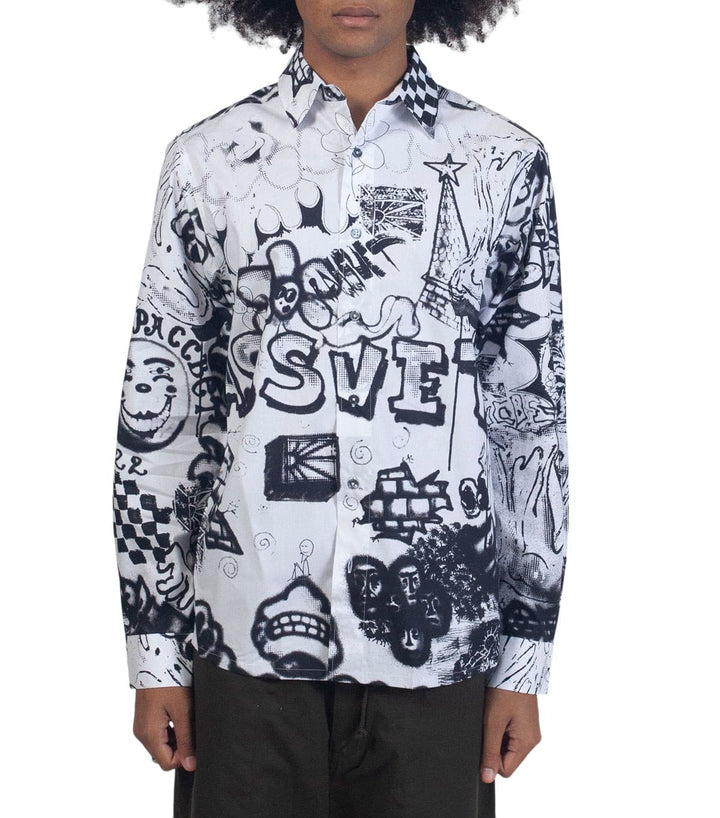 Rassvet Men Spray Manager Shirt Woven - White
