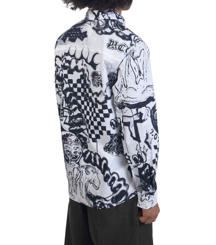 Rassvet Men Spray Manager Shirt Woven - White
