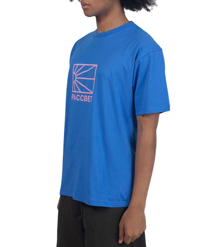 Rassvet Men Knit Big Logo T-Shirt - Blue