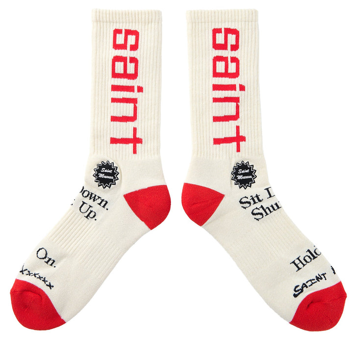 Saint Micheal Sit Down Socks - Ecru