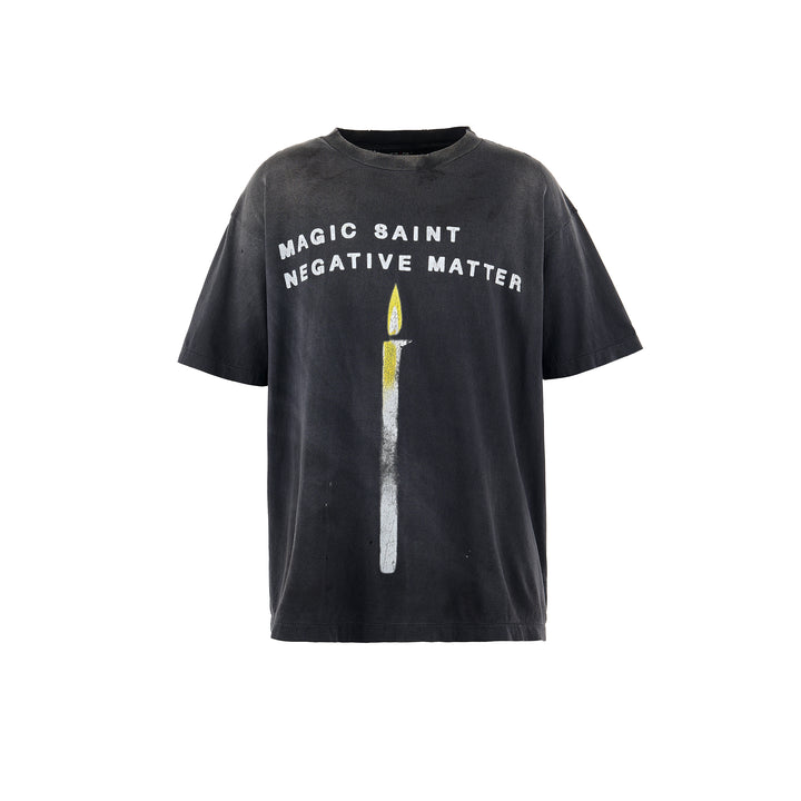Saint Micheal Candle Tee - Black