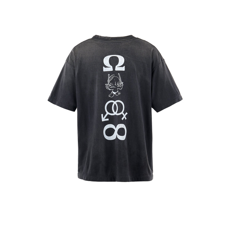 Saint Micheal Candle Tee - Black