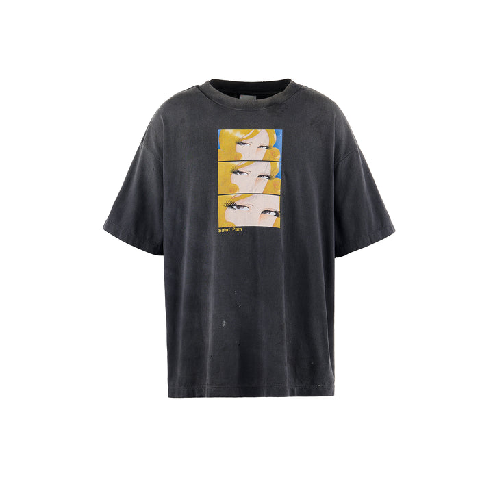 Saint Micheal Saint  X Perks And Mini Tee - Black