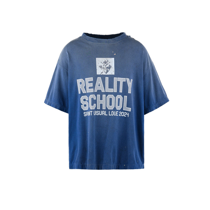 Saint Micheal Reality School Tee - Navy