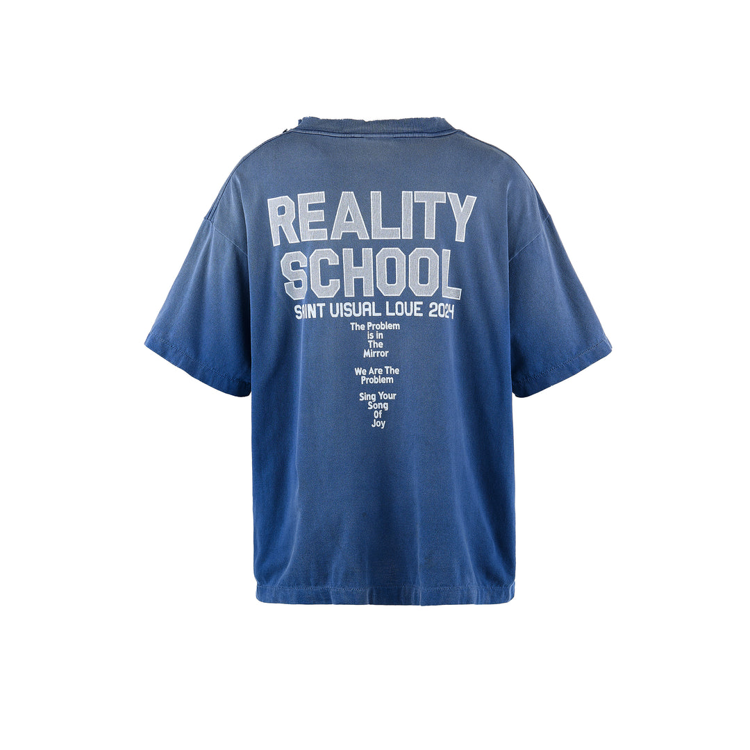 Saint Micheal Reality School Tee - Navy