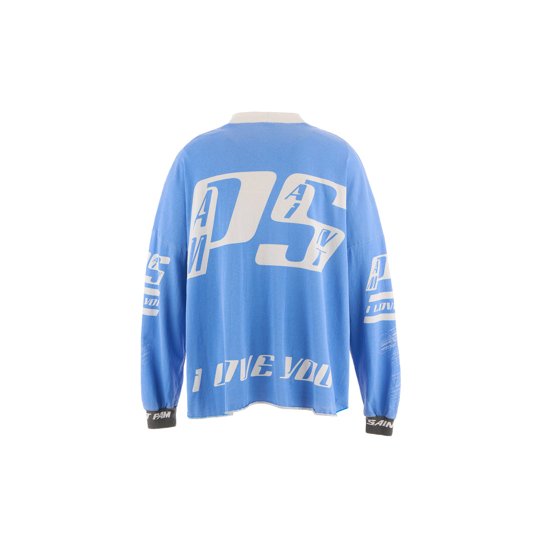 Saint Micheal  X PAM Perks and Mini Saint Pam LS Tee - Blue