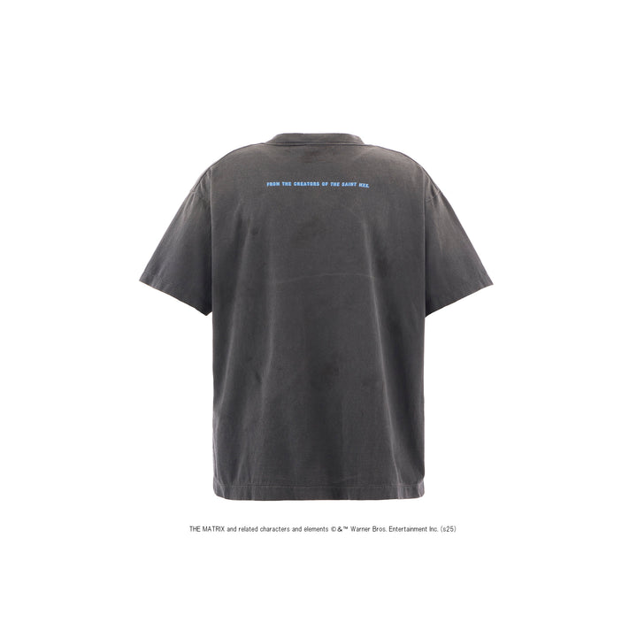 Saint Micheal  X The Matrix Green Logo SS Tee - Black