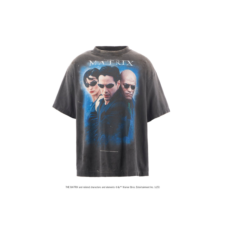 Saint Micheal  X The Matrix White Logo SS Tee - Black