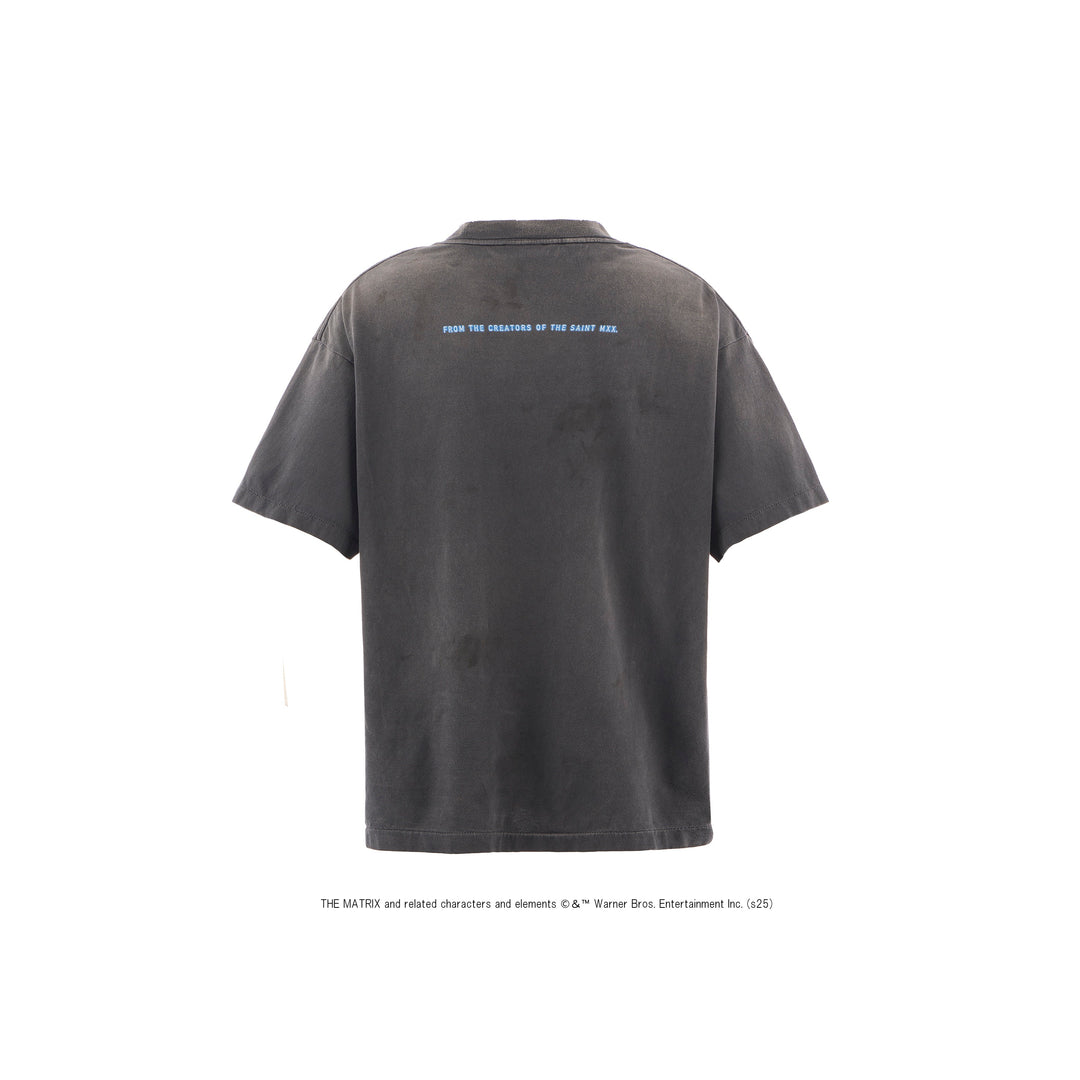 Saint Micheal  X The Matrix White Logo SS Tee - Black