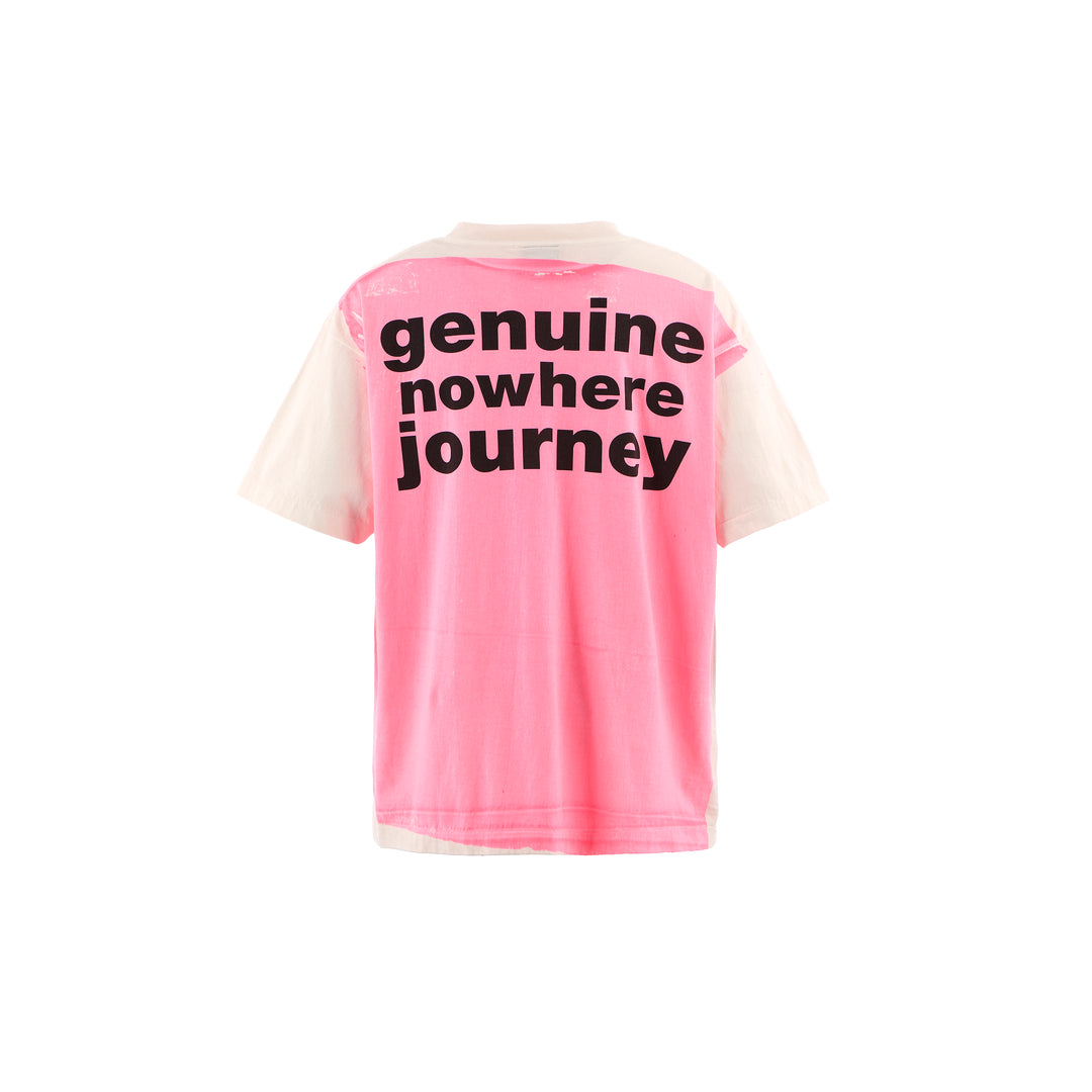 Saint Micheal  X Bape Handprint SS Tee - White/Pink