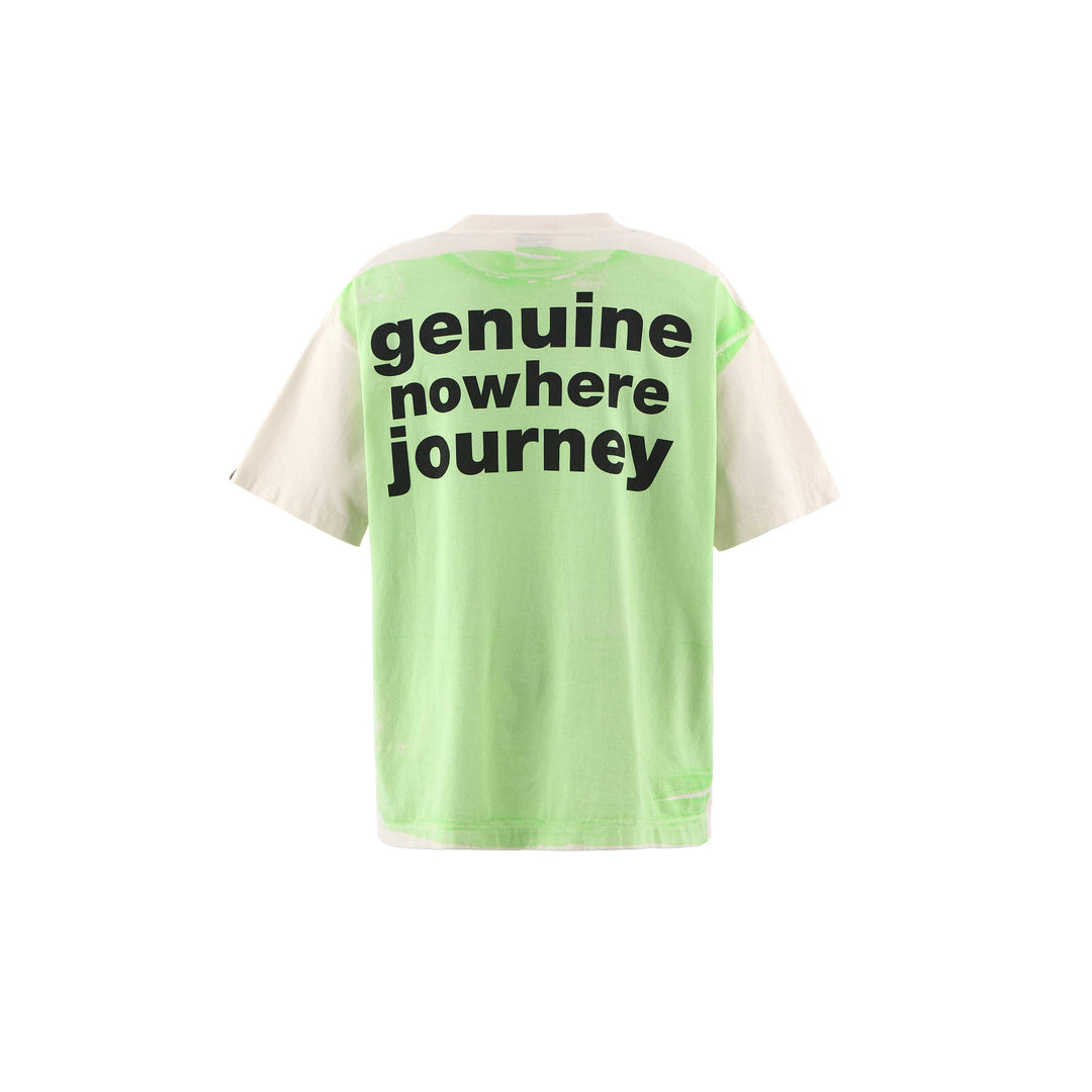 Saint Micheal  X Bape Handprint SS Tee - White/Green