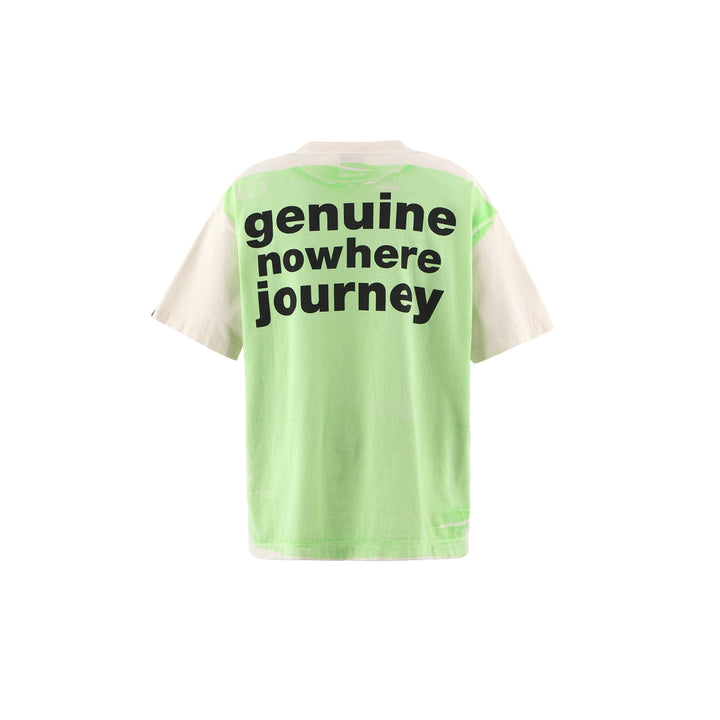 Saint Micheal  X Bape Handprint SS Tee - White/Green