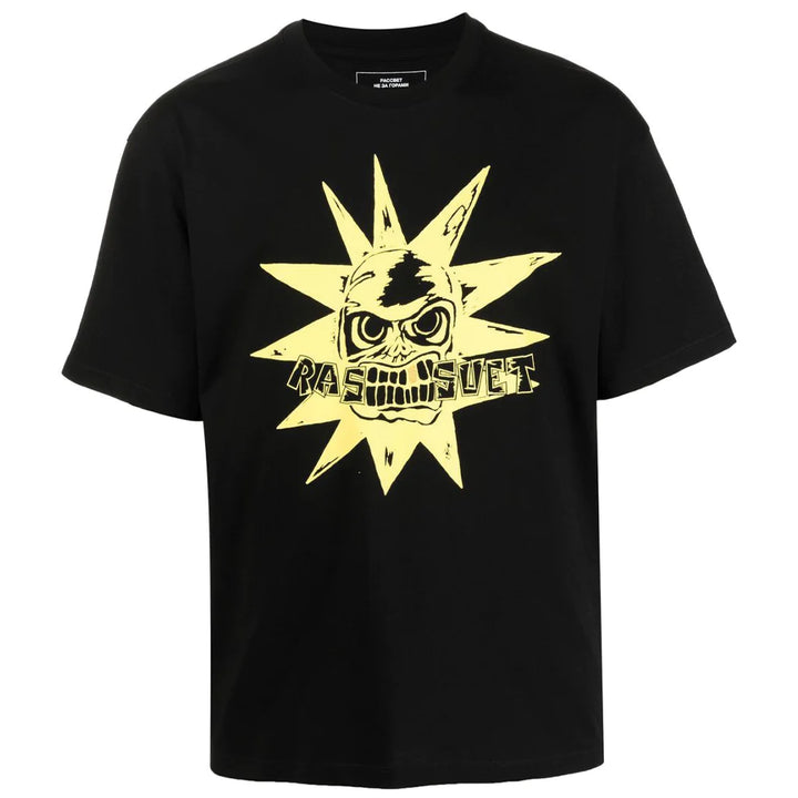 Rassvet Men Skull Tee Shirt Knit - Black