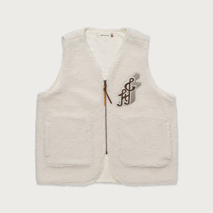 Honor The Gift Teddy Notes Vest - Cream