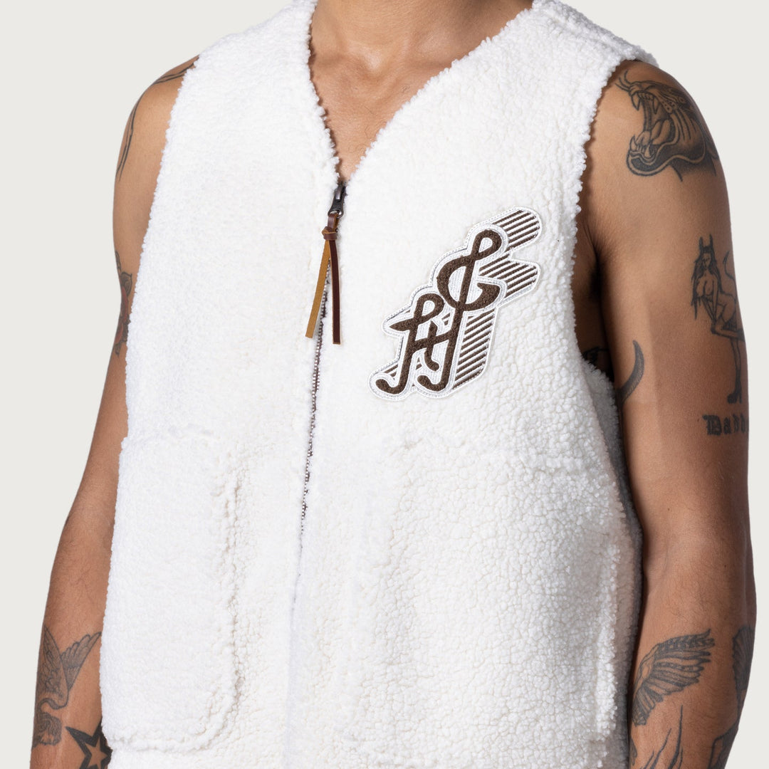 Honor The Gift Teddy Notes Vest - Cream