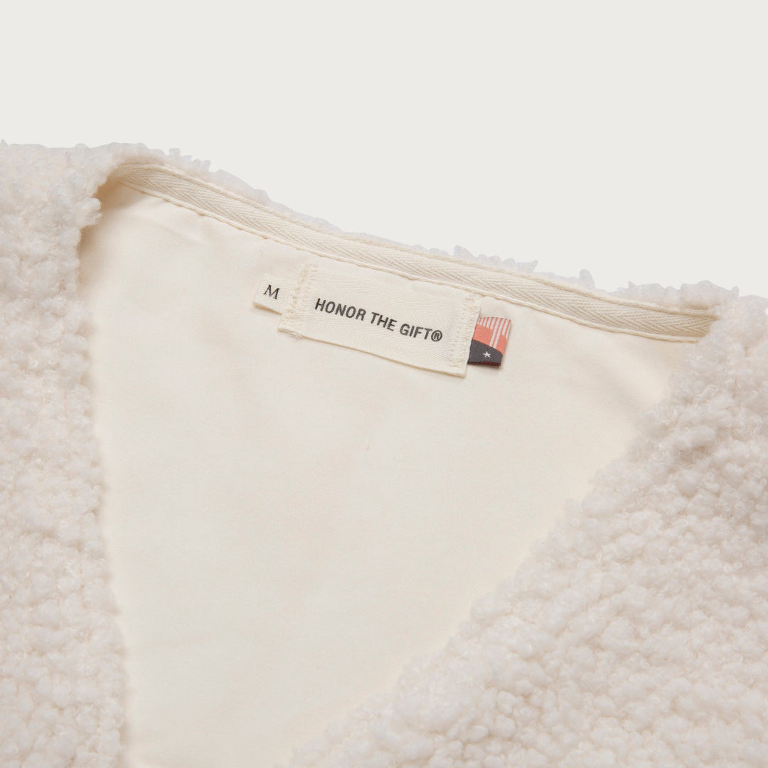Honor The Gift Teddy Notes Vest - Cream