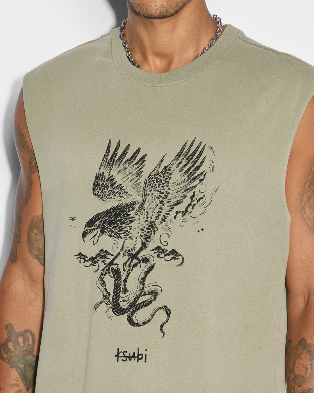 KSUBI target biggie slash ss tee - army fade